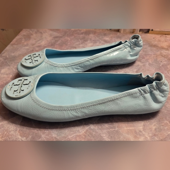 Tory Burch Light Blue Ballet Flats - Picture 3 of 6